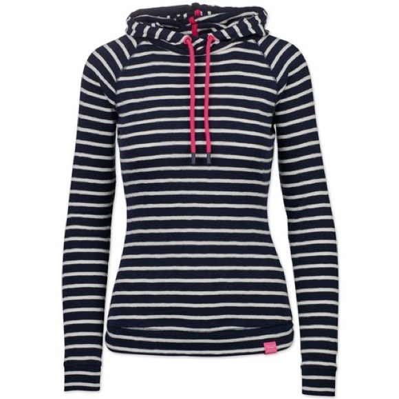 Joules Tops - Joules Striped Hooded Pullover